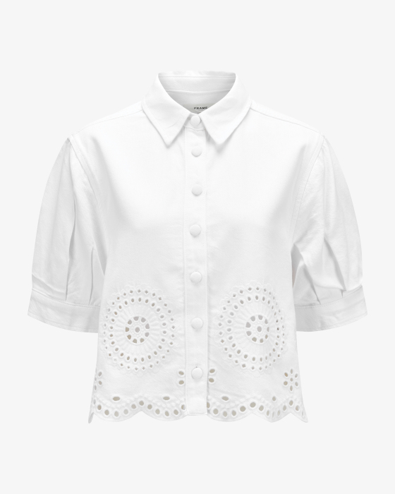 Blusenshirt Eyelet