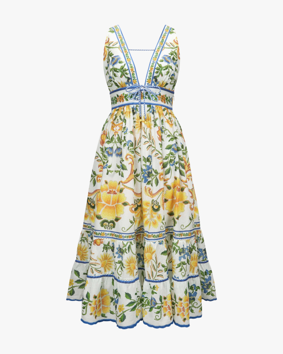 Kleid Emily Floral Tapestry in Bio-Baumwolle