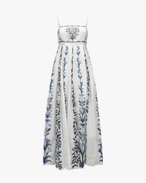 Maxikleid Flowers Arch aus Baumwolle