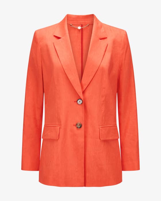 Blazer aus Leinen-Mix