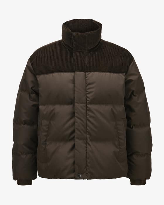 Daunenjacke Sterling mit Cord-Akzenten