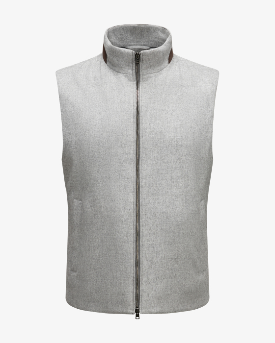 Weste aus Cashmere und Seide