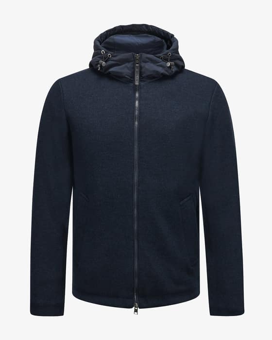 Hybrid bomber jacket