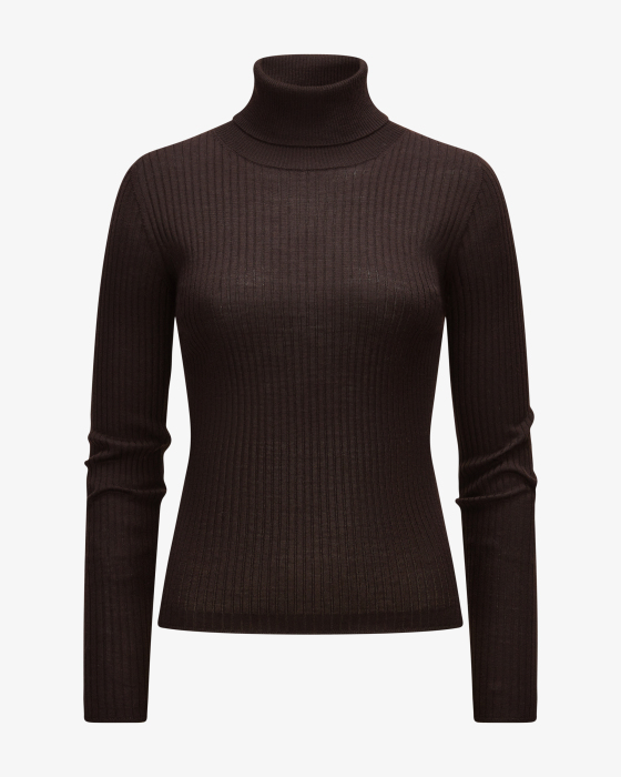 Rollkragenpullover aus Schurwolle