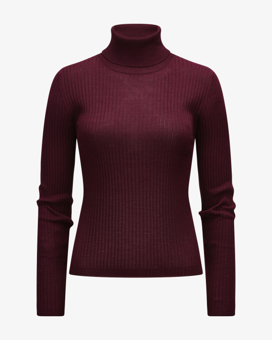 Rollkragenpullover aus Schurwolle