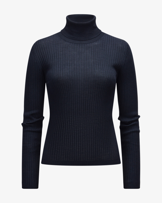 Rollkragenpullover aus Schurwolle