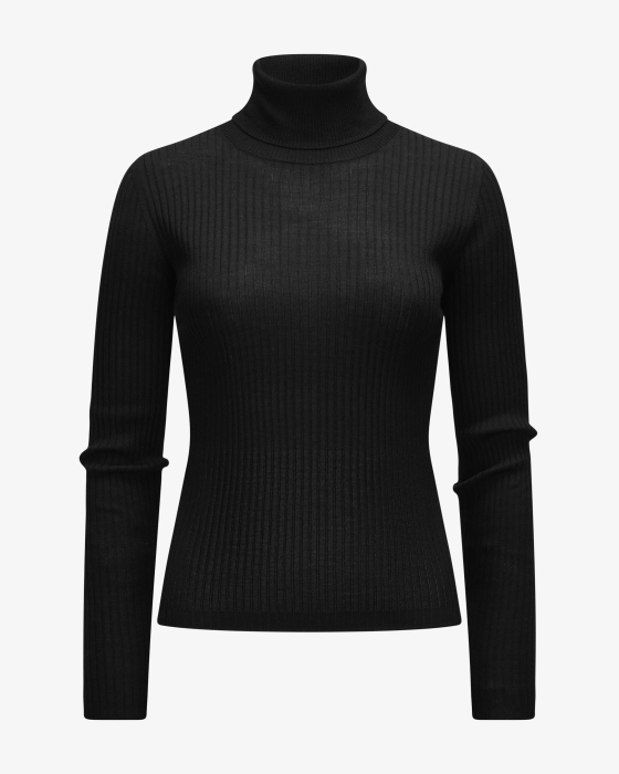 Rollkragenpullover aus Schurwolle