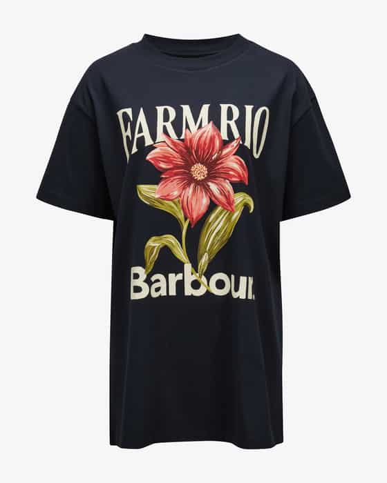 x Farm Rio T-Shirt Wild Flower Oversized Graphic