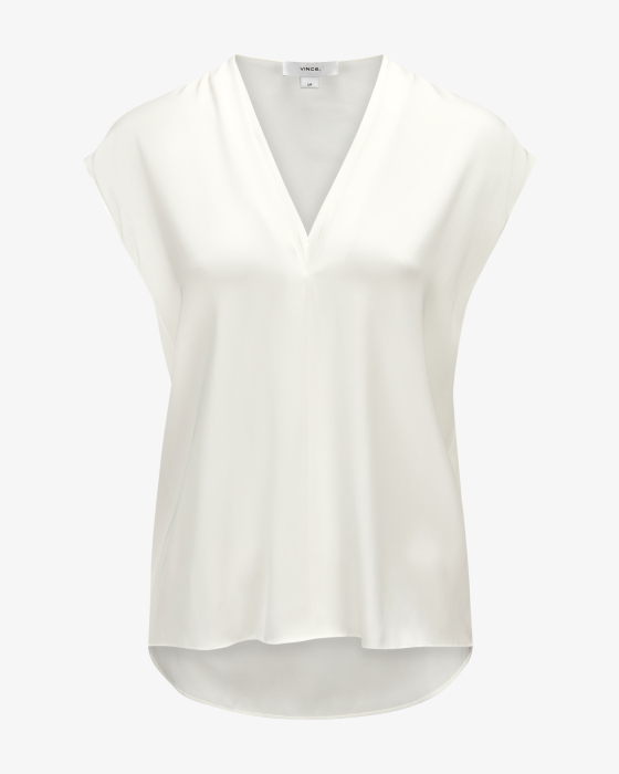 Blusenshirt aus Seiden-Mix