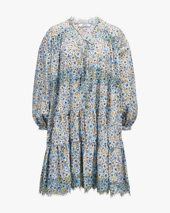 Floral Volumes dress in cotton