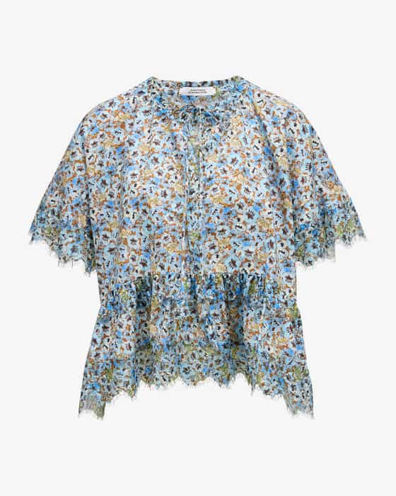 Bluse Floral Volumes