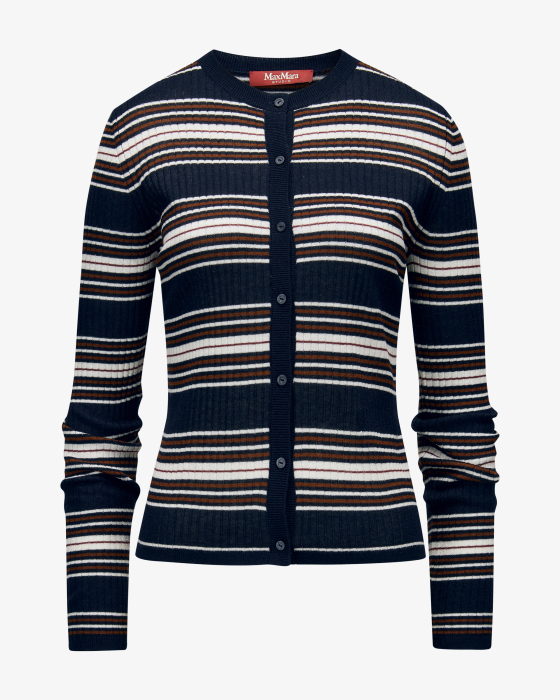 Piombo cardigan in silk and wool