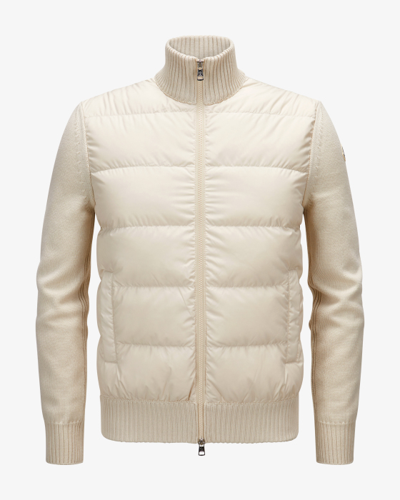 Hybrid-Daunenstrickjacke 
