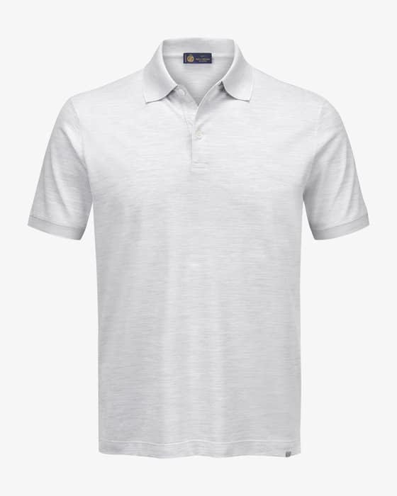Poloshirt aus Baumwolle und Seide