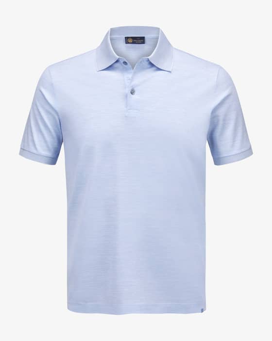 Poloshirt aus Baumwolle und Seide