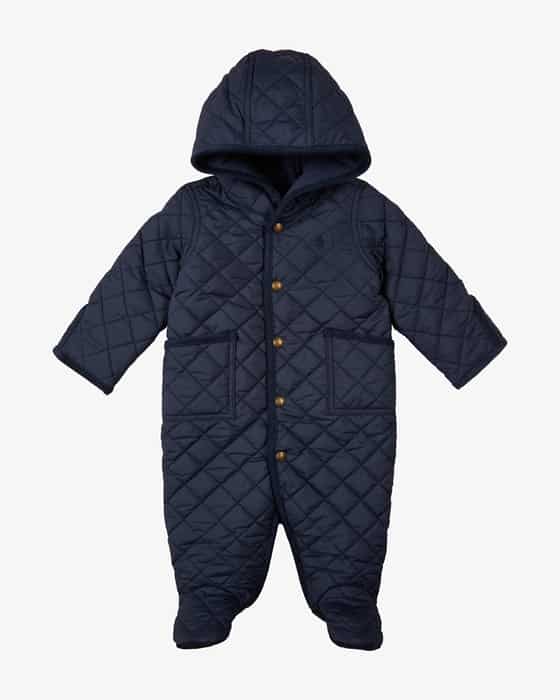 Baby-Anzug mit Cord-Akzenten