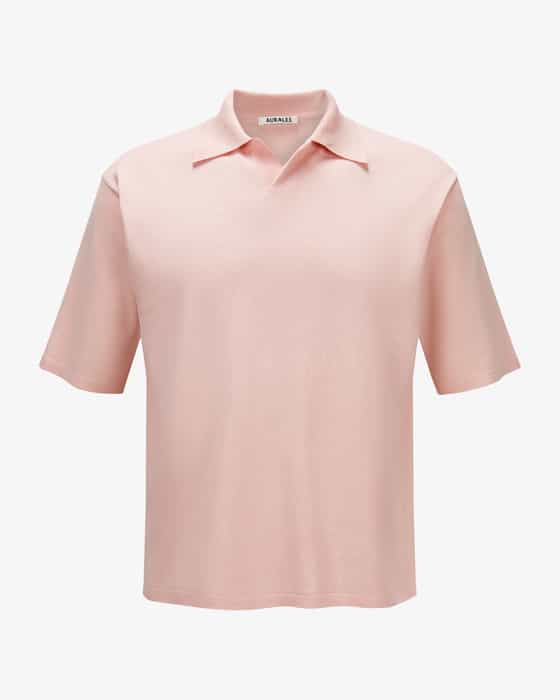 Strick-Poloshirt aus Seide