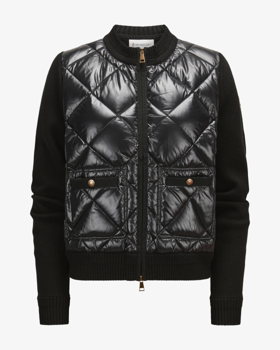 Hybrid down cardigan 