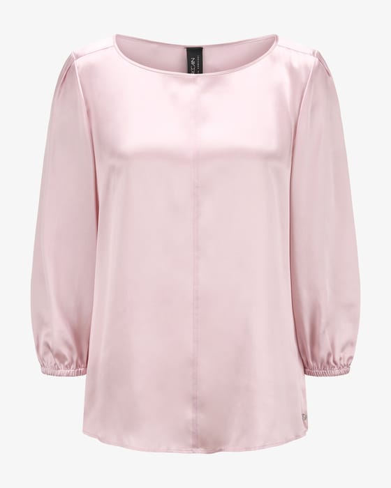 Satinshirt aus Seide