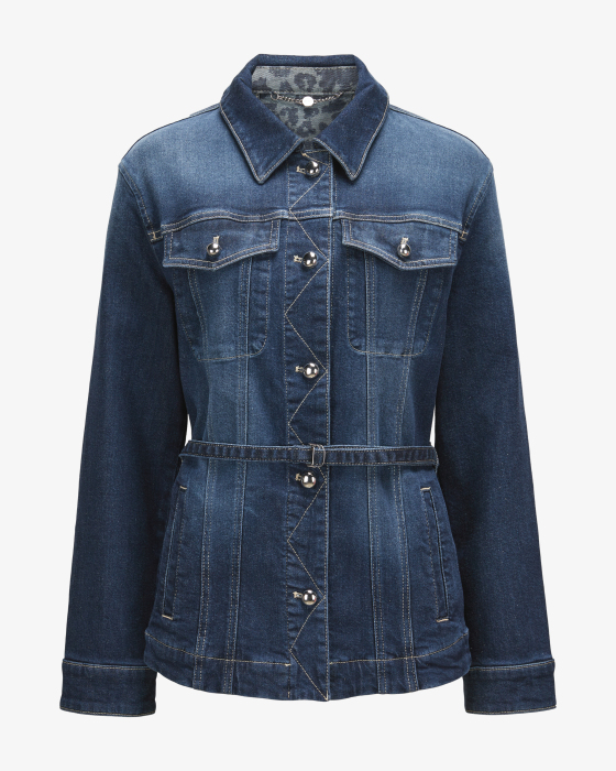 Jeansjacke aus Baumwolle und Lyocell