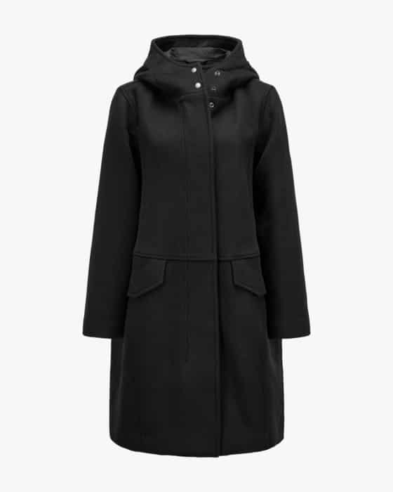 Wool-blend coat