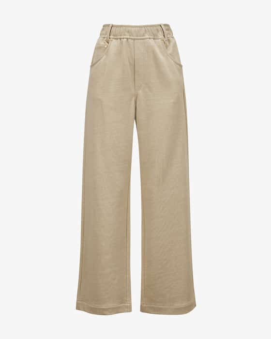 Cotton and linen jogging bottoms