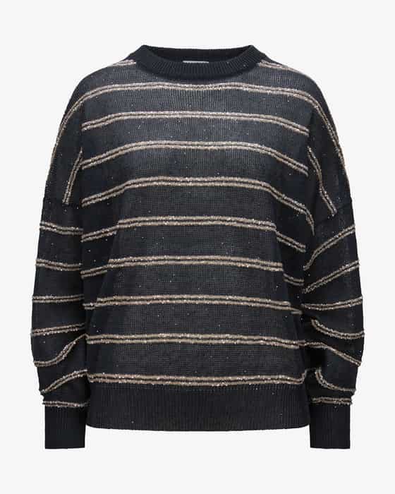 Linen and cotton jumper