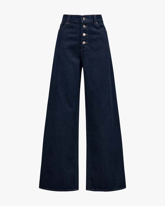 Low-rise wide-leg jeans 