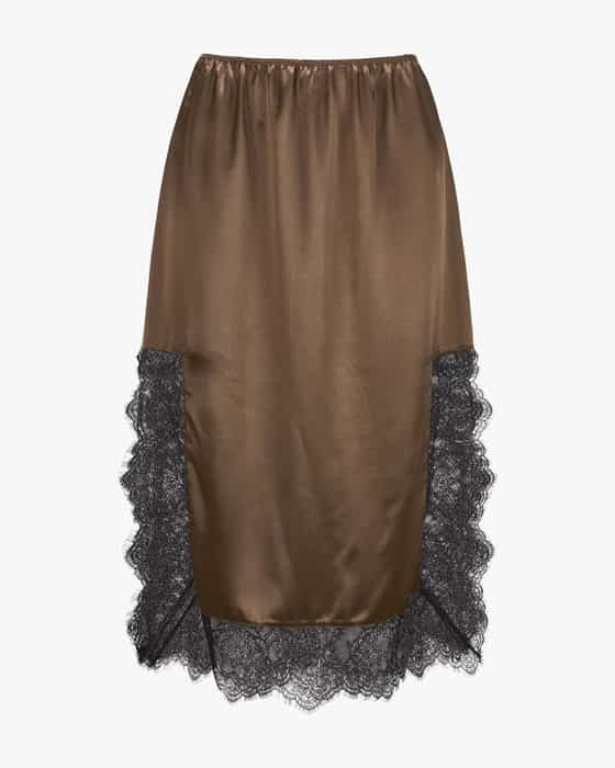 Chloa satin skirt 