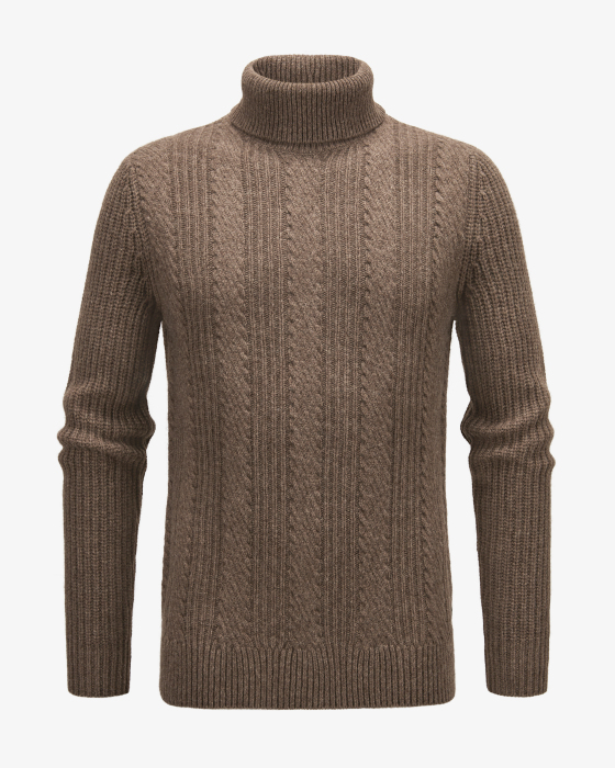 Eros turtleneck jumper made from yak wool
