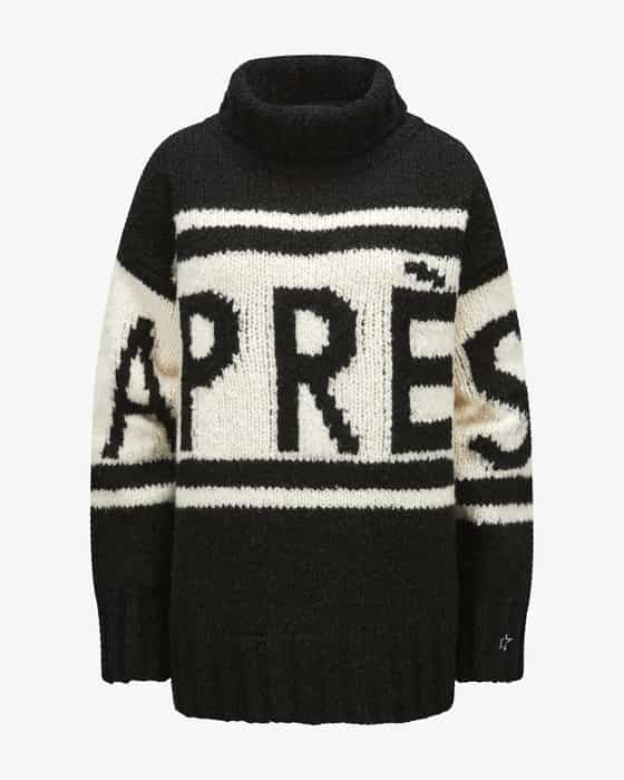 Wool jumper with a roll neck