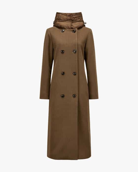 Wool-blend coat