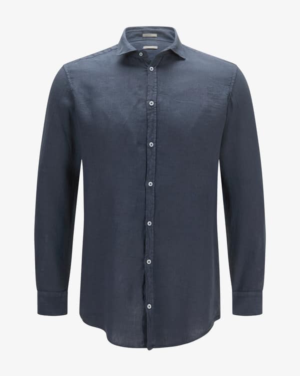 Massimo Alba Canary Leinenhemd Easy Fit bei LODENFREY