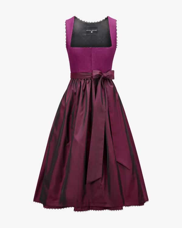 Kinga Mathe München Midi-Dirndl mit Seidenschürze bei LODENFREY