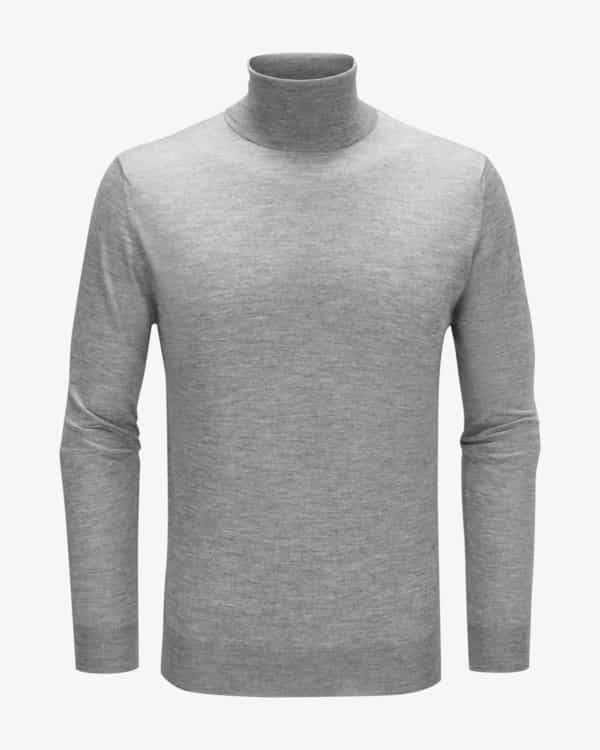 Cashmere-Seiden-Rollkragenpullover 