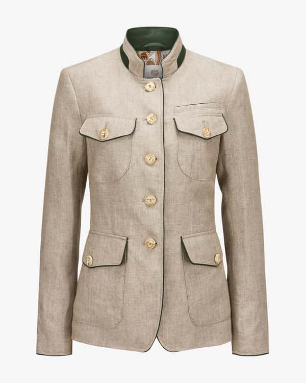 Ann Kathleen Leinen-Trachtenjacke