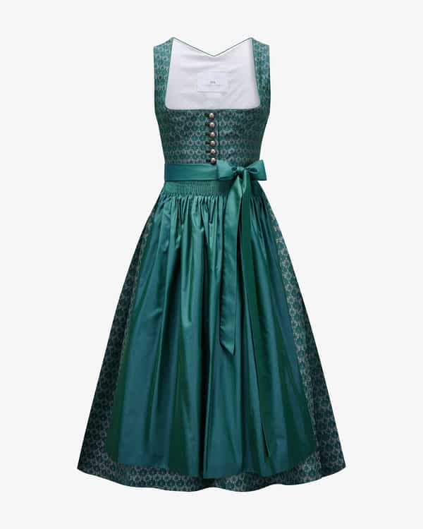 LODENFREY München 1842 Midi dirndl with silk apron at LODENFREY