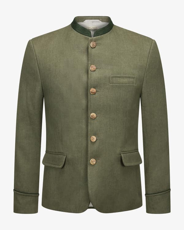 Helmut Trachtenjanker aus Leinen und Baumwolle