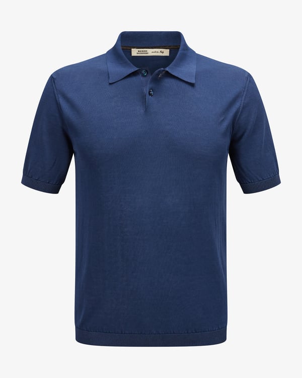 Strick-Poloshirt