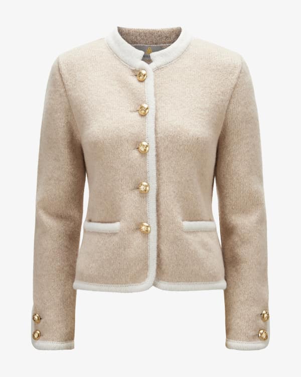 Trachten-Strickjacke aus Schurwolle