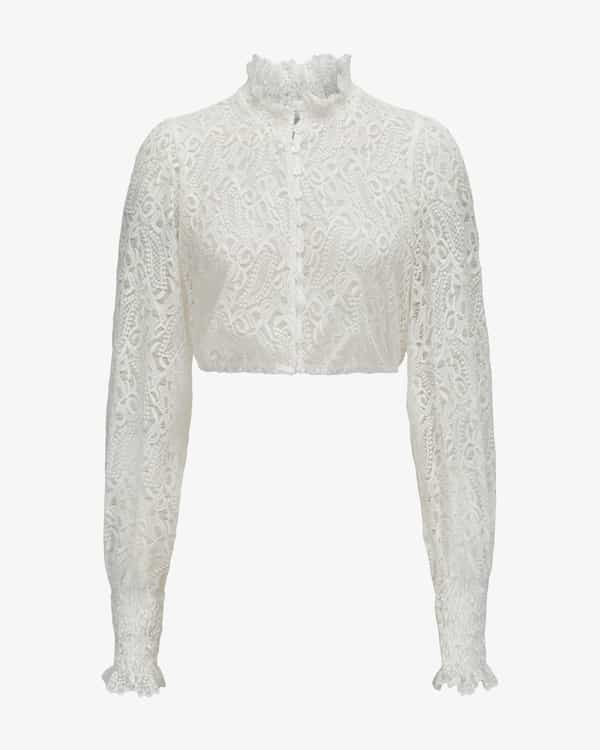 Luise Dirndlbluse Semi-Transparent 