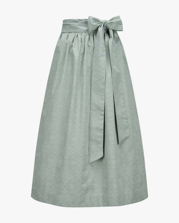 Long cotton dirndl apron