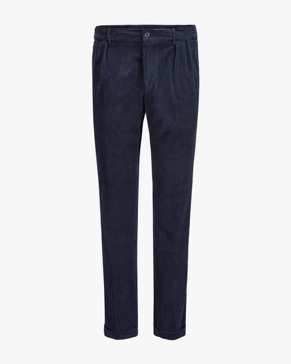 Cotton blend corduroy trousers