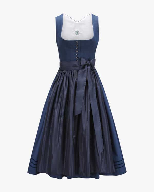 Biana Midi-Dirndl mit Seidenschürze 