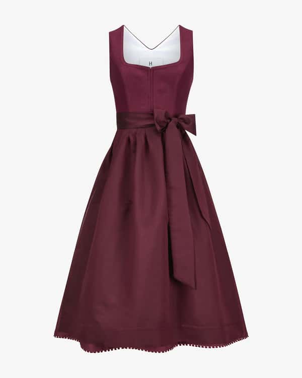 x LODENFREY Leinendirndl Midi mit Schürze