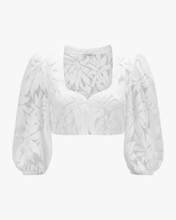 Nele Dirndlbluse Semi-Transparent 