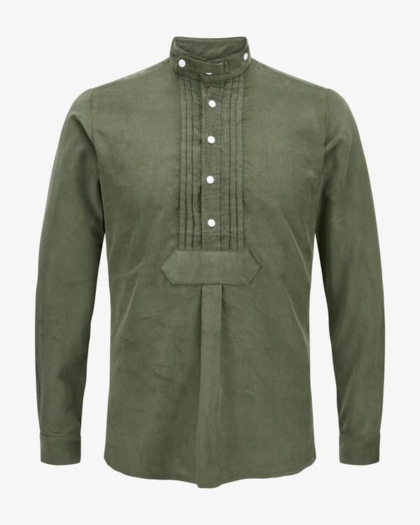 Narrow traditional corduroy shirt 
