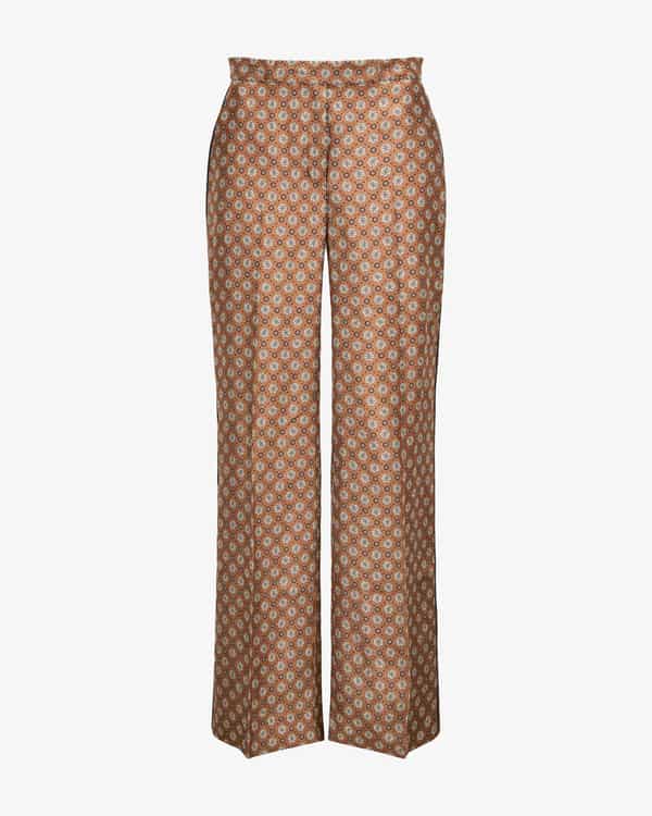 Graphic Dreams silk pants