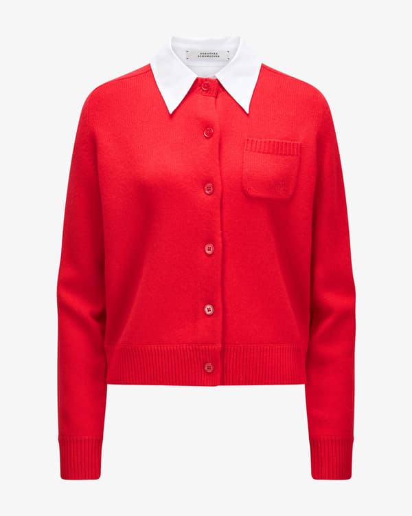 Elegant Statements Strickjacke aus Schurwolle und Cashmere