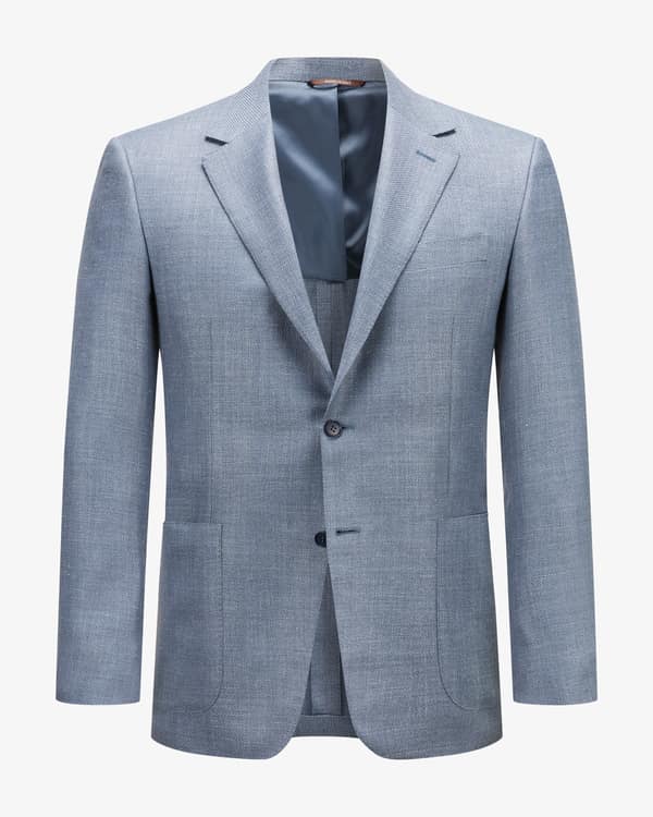 Sakko aus Woll-Seiden-Mix